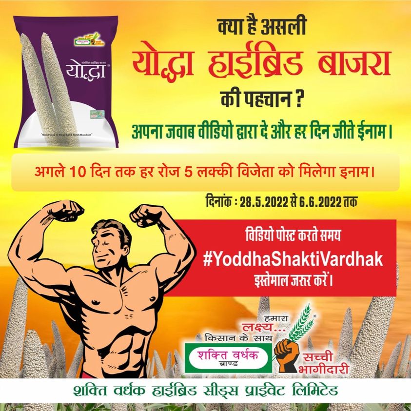 Yodhha Shakti Vardhak Hybrid Seeds for Bajra